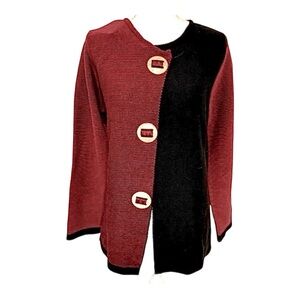 Chic Color Block Cardigan